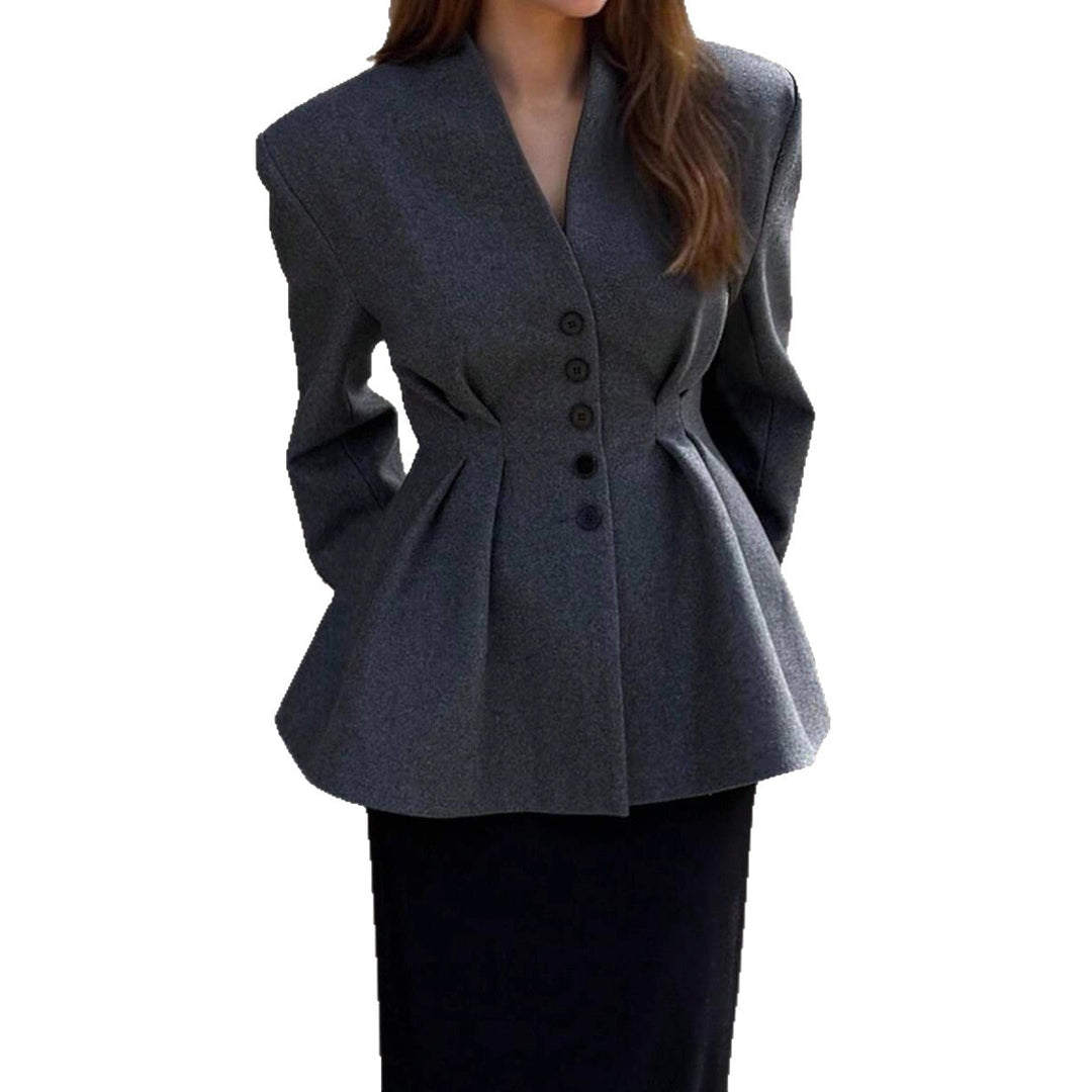 Damer Elegant Blazer med figursydd passform och knapppartier Mirla-Eva Jonsson