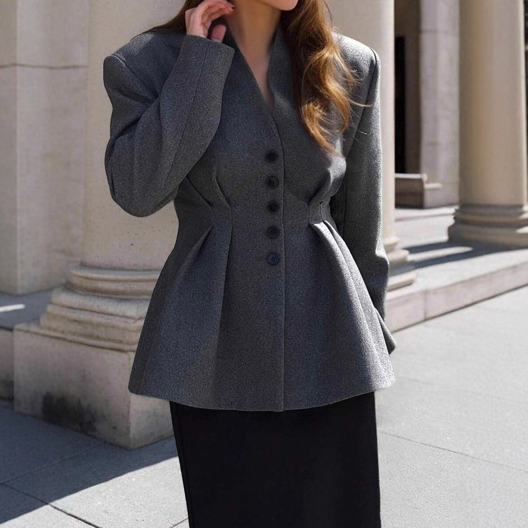 Damer Elegant Blazer med figursydd passform och knapppartier Mirla-Eva Jonsson