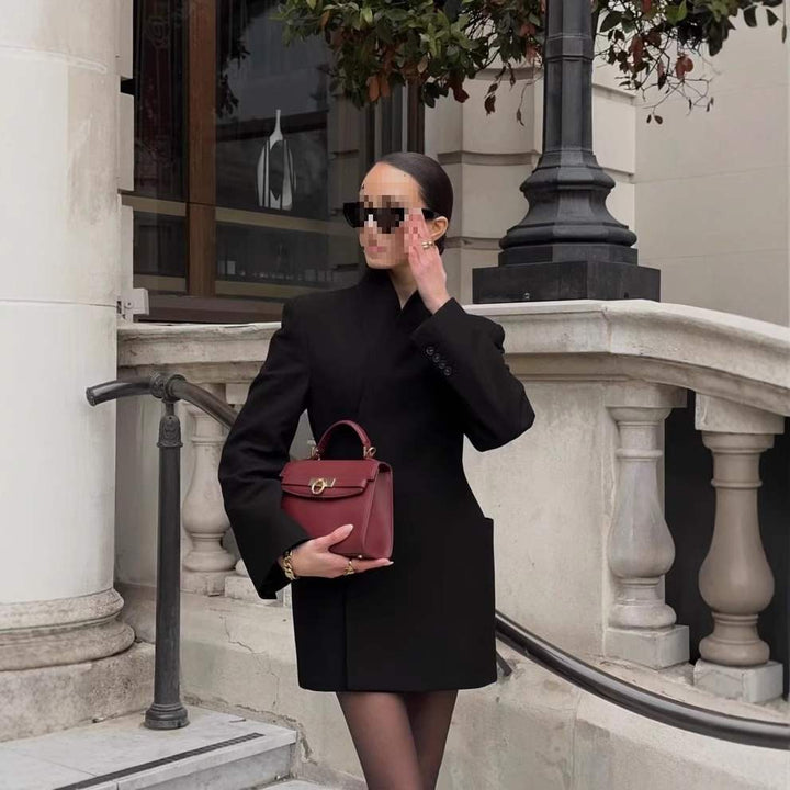 Damer Elegant Blazer med midjebälte och praktiska fickor Mirla-Eva Jonsson