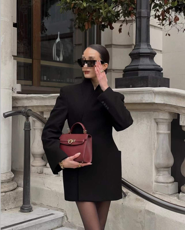 Damer Elegant Blazer med midjebälte och praktiska fickor Mirla-Eva Jonsson