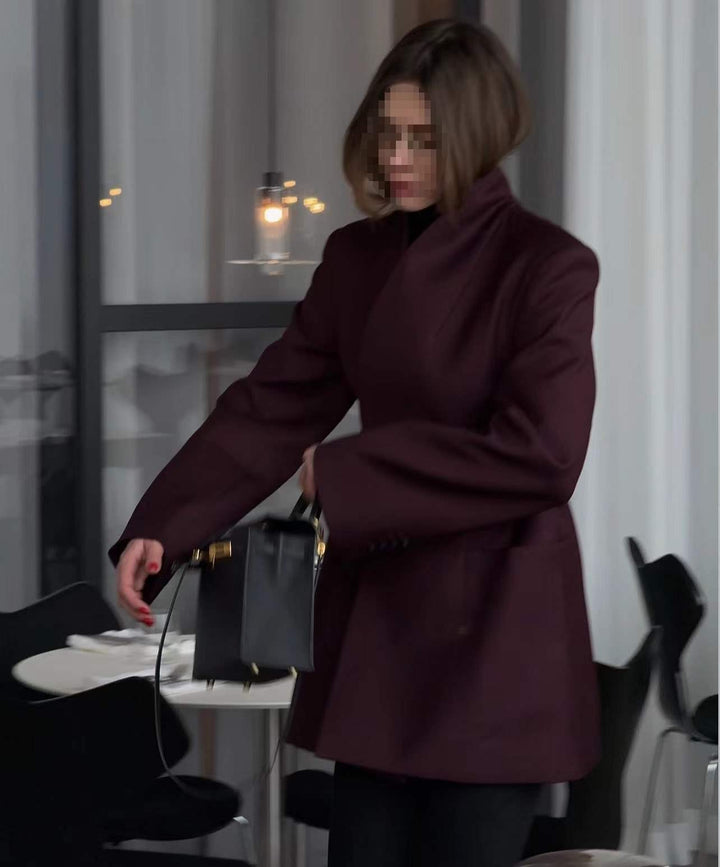 Damer Elegant Blazer med midjebälte och praktiska fickor Mirla-Eva Jonsson
