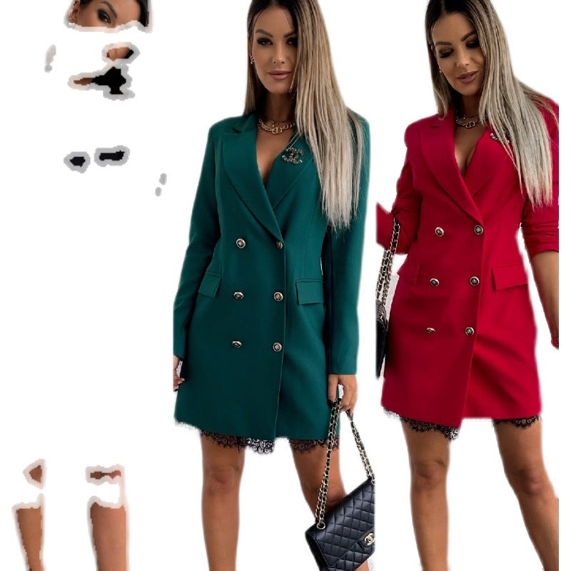 Damer Elegant Blazer med spetsdetaljer Mirla-Eva Jonsson