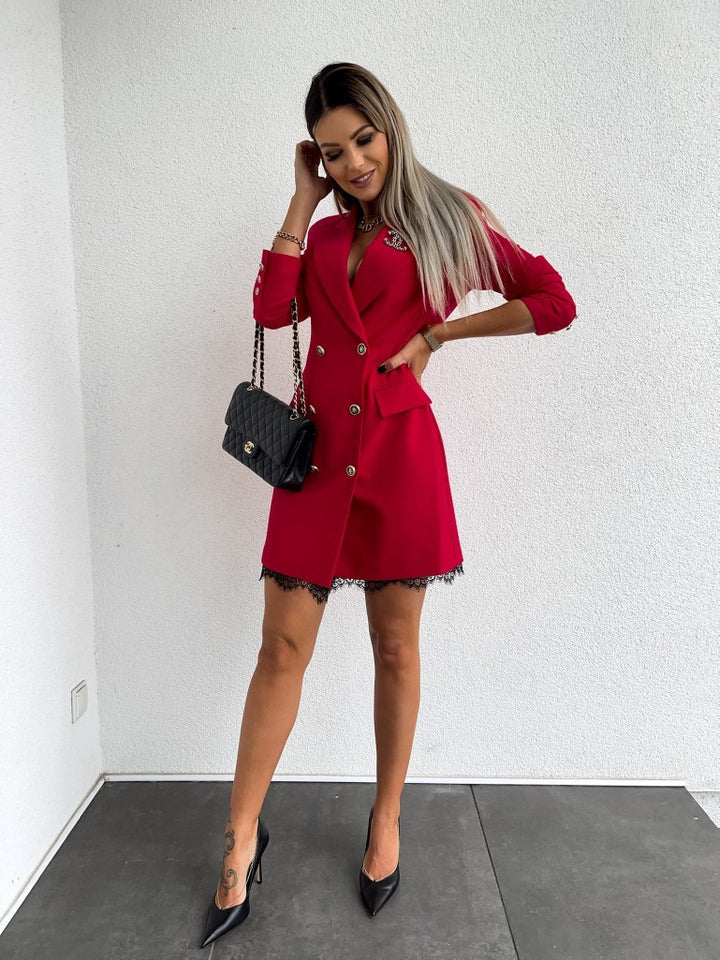Damer Elegant Blazer med spetsdetaljer Mirla-Eva Jonsson
