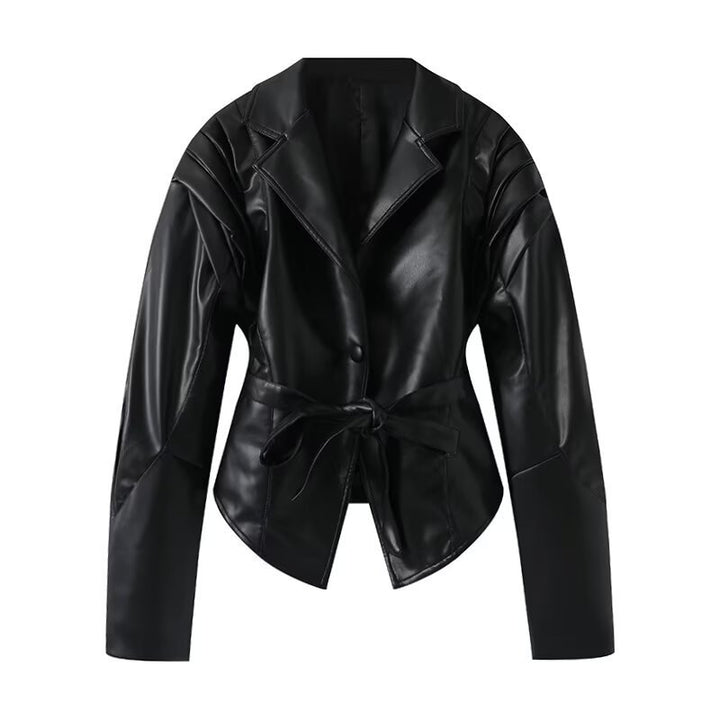 Damer Elegant Blazer med strukturerade detaljer och midjebälte Mirla-Eva Jonsson
