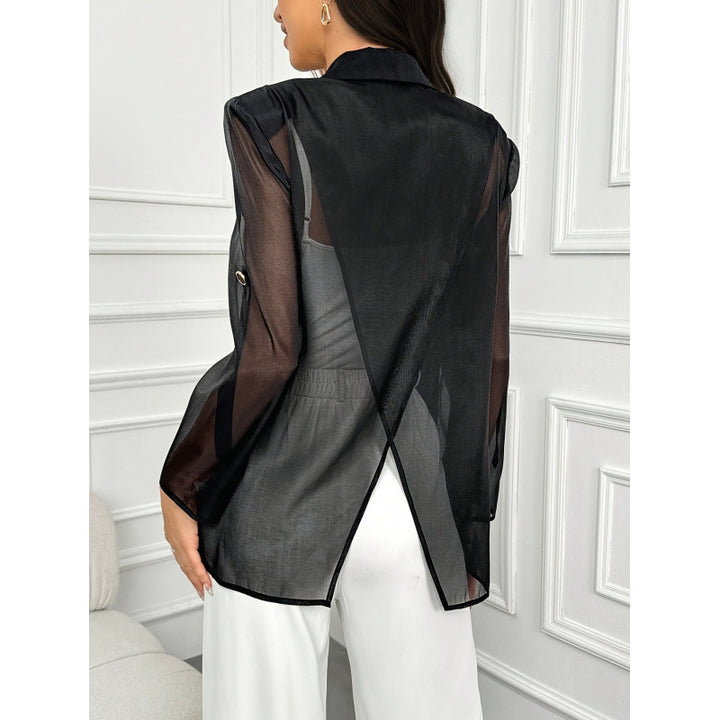 Damer Elegant Blazer med transparenta ärmar Mirla-Eva Jonsson