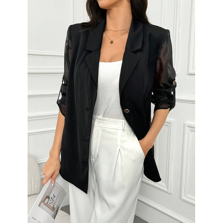 Damer Elegant Blazer med transparenta ärmar Mirla-Eva Jonsson