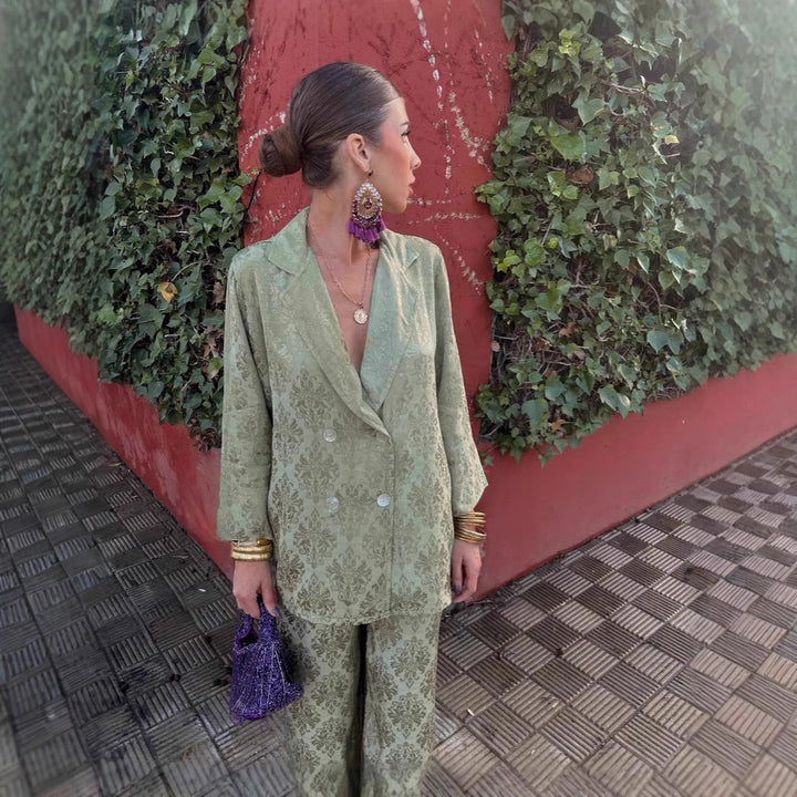 Damer Elegant Blazer och Byxor Set Mirla-Eva Jonsson