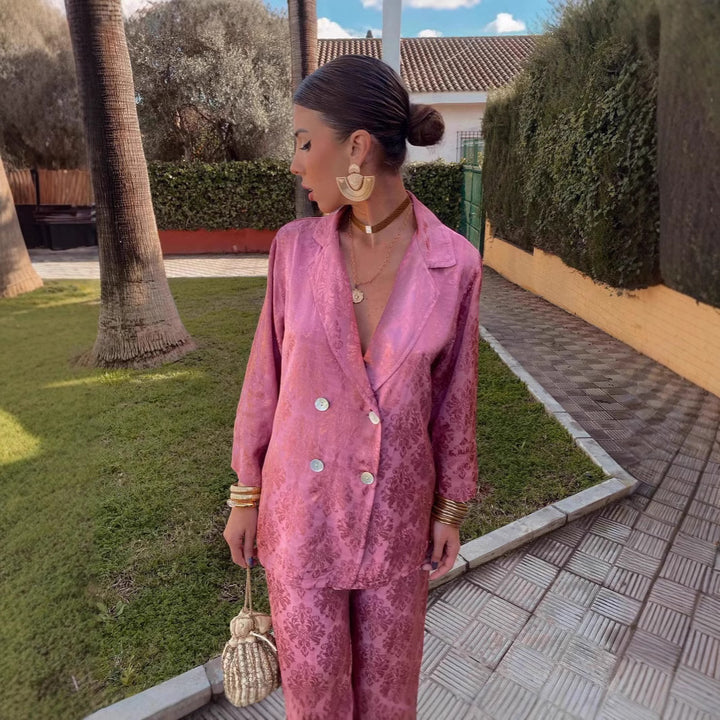 Damer Elegant Blazer och Byxor Set Mirla-Eva Jonsson