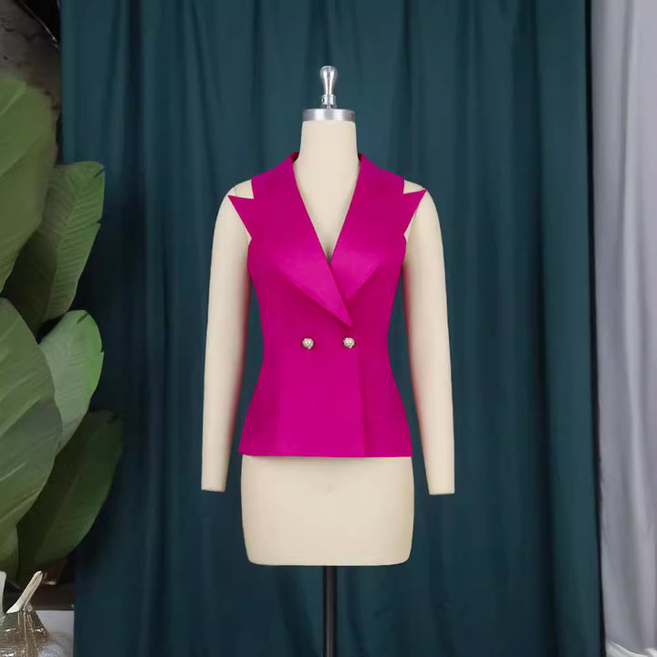 Damer Elegant Blazer-set med vida byxor Mirla-Eva Jonsson