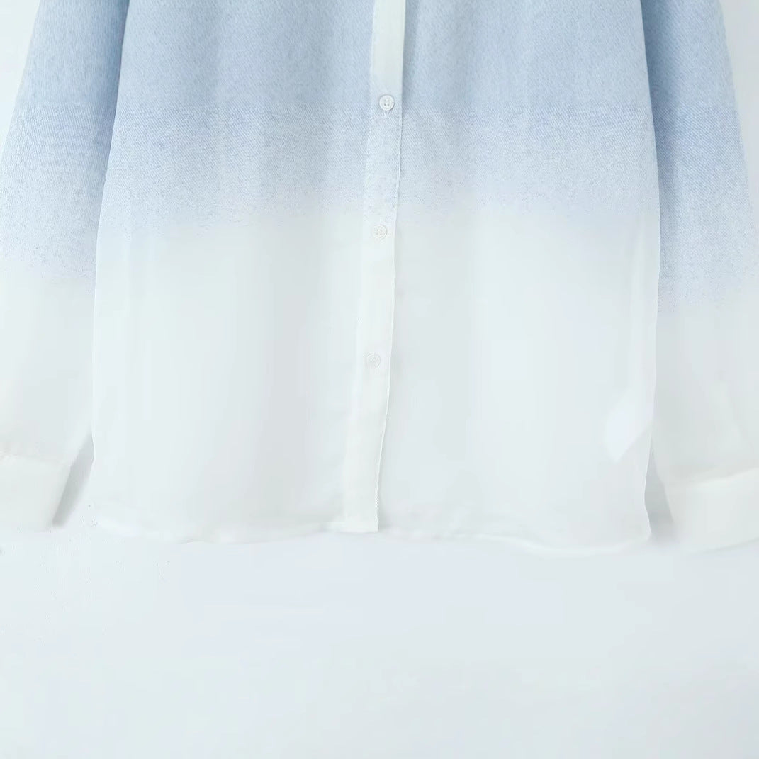 Damer Elegant Blus med Ljus Gradient Mirla-Eva Jonsson