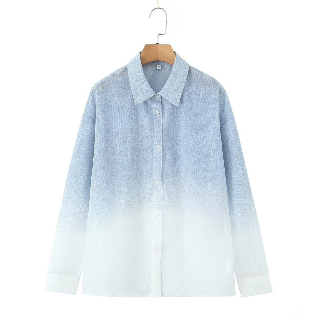 Damer Elegant Blus med Ljus Gradient Mirla-Eva Jonsson