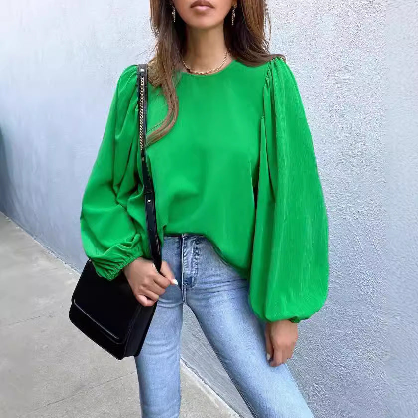 Damer Elegant Blus med Puffärmar Eva Jonsson-Eva Jonsson