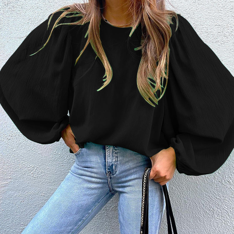 Damer Elegant Blus med Puffärmar Eva Jonsson-Eva Jonsson
