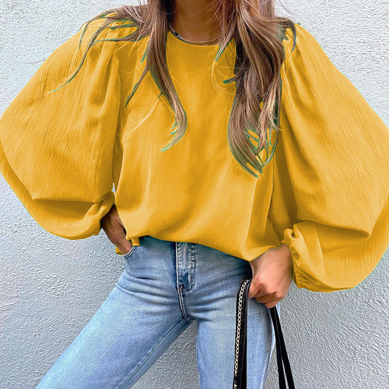 Damer Elegant Blus med Puffärmar Eva Jonsson-Eva Jonsson