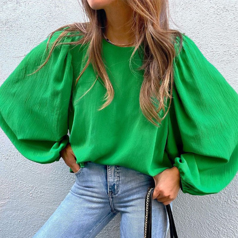 Damer Elegant Blus med Puffärmar Eva Jonsson-Eva Jonsson