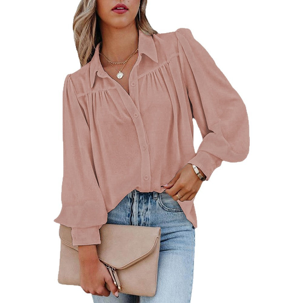 Damer Elegant Blus med Rynkdetaljer Mirla-Eva Jonsson