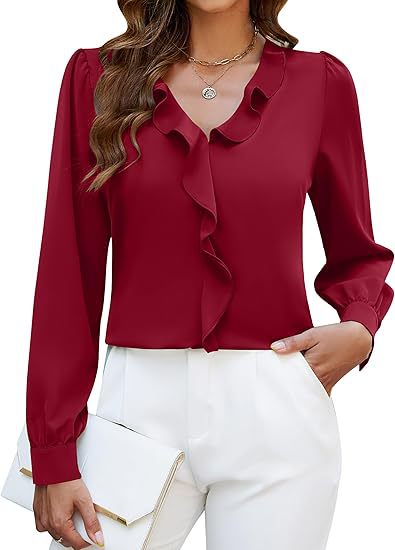 Damer Elegant Blus med Rynkdetaljer Mirla-Eva Jonsson