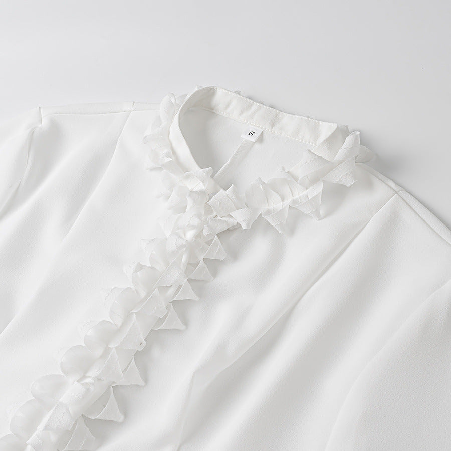 Damer Elegant Blus med Volangdetaljer Mirla-Eva Jonsson