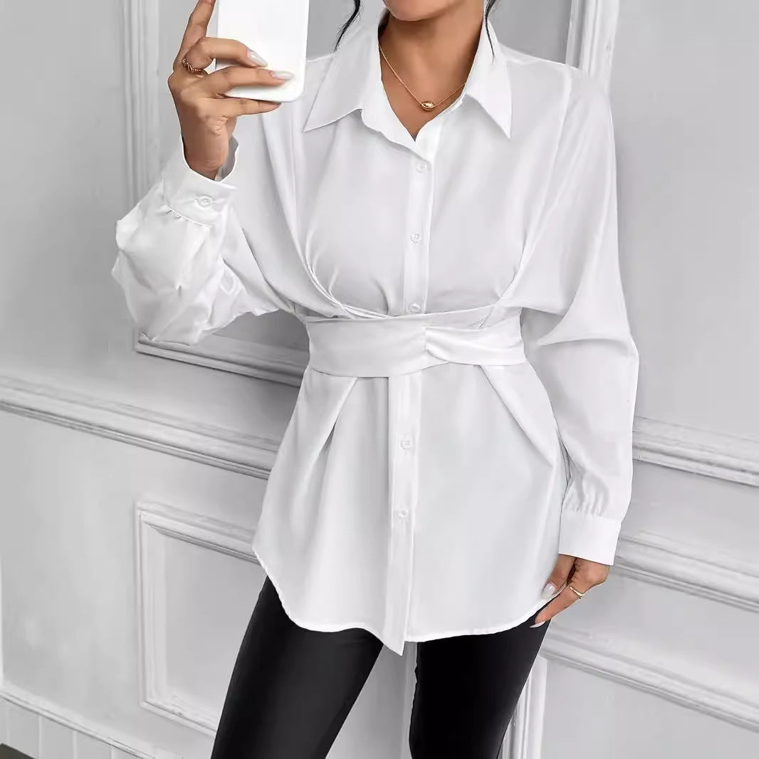 Damer Elegant Blus med figursydd midja och modern skärning Mirla-Eva Jonsson