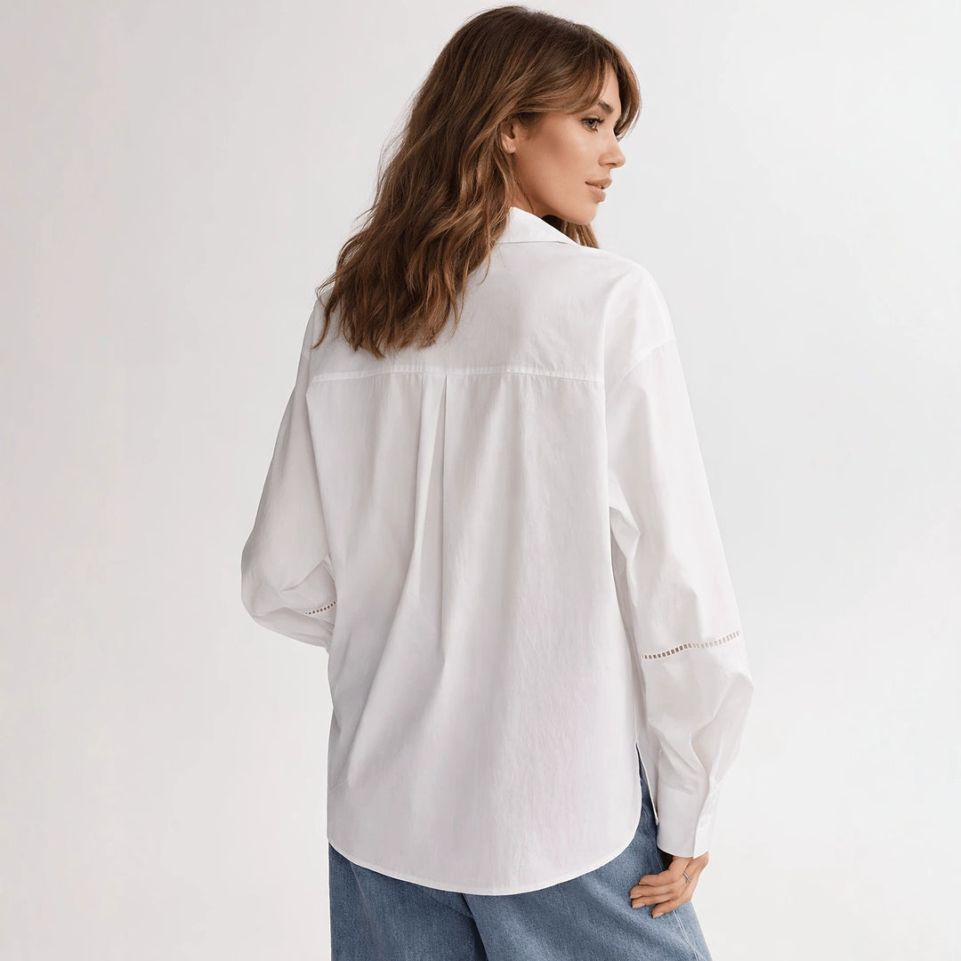 Damer Elegant Blus med fina broderidetaljer Mirla-Eva Jonsson
