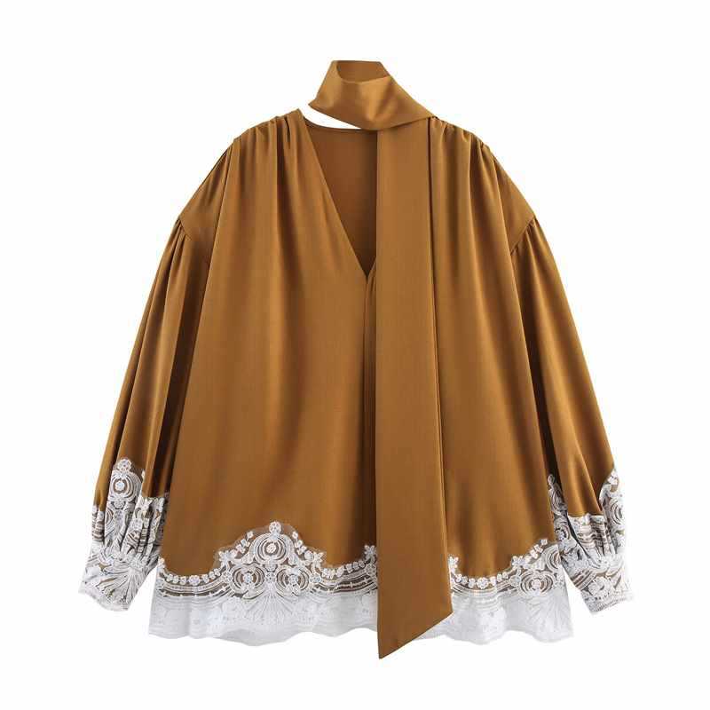 Damer Elegant Blusenshirt med spetsdekorationer Mirla-Eva Jonsson