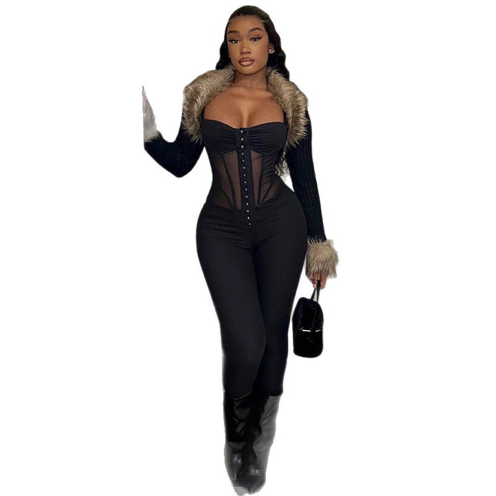 Damer Elegant Body med genomskinliga insatser och figursmickrande snitt Mirla-Eva Jonsson
