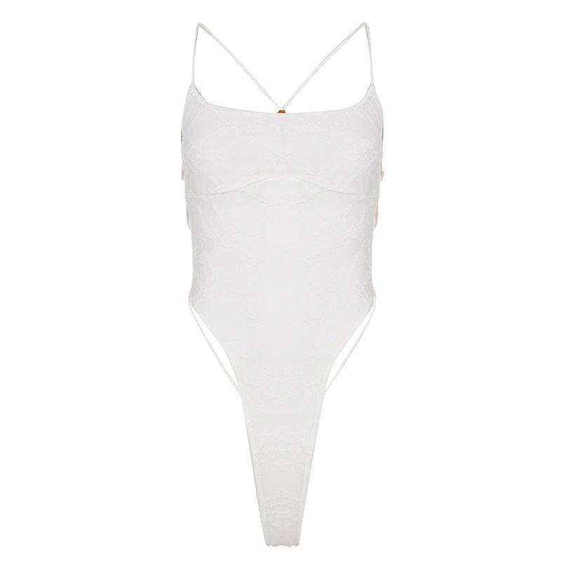 Damer Elegant Body med spetsmönster Mirla-Eva Jonsson