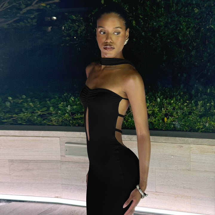 Damer Elegant Bodycon Jumpsuit med Cut-Out-detaljer Mirla-Eva Jonsson