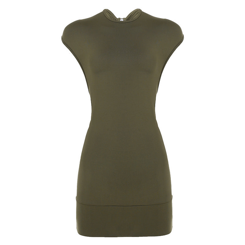 Damer Elegant Bodycon Klänning med korta ärmar och avslappnad passform Mirla-Eva Jonsson