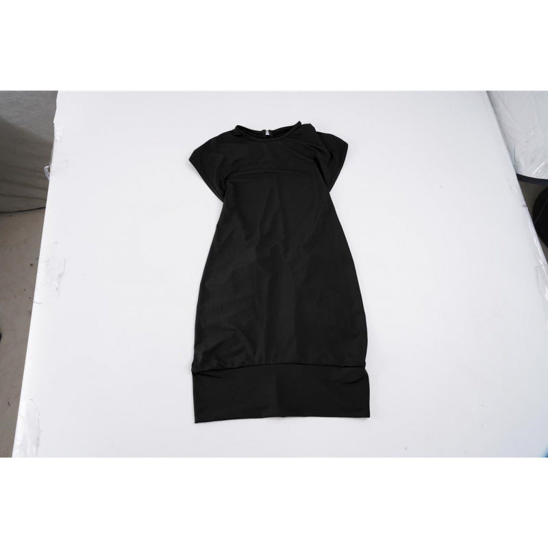 Damer Elegant Bodycon Klänning med korta ärmar och avslappnad passform Mirla-Eva Jonsson