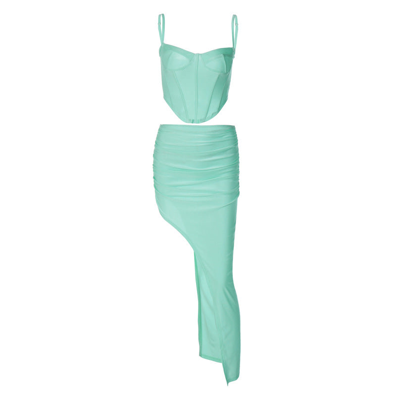 Damer Elegant Bustier-top med asymmetrisk kjol Mirla-Eva Jonsson