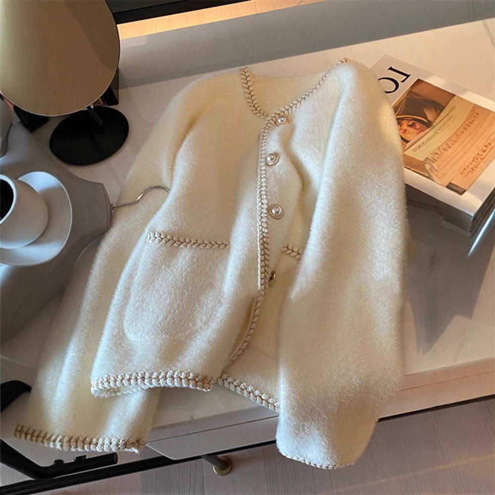 Damer Elegant Cardigan med Pärldekorationer Mirla-Eva Jonsson