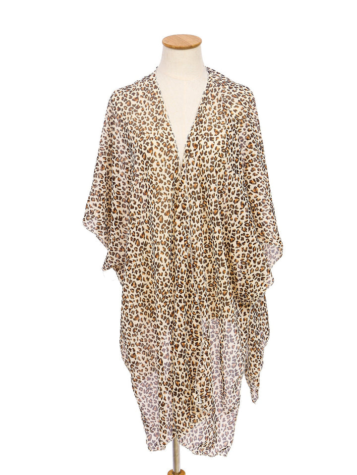 Damer Elegant Chiffon-överdrag i leopardmönster Mirla-Eva Jonsson