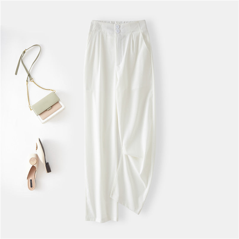 Damer Elegant Chino-byxor med hög midja och sidofickor Mirla-Eva Jonsson