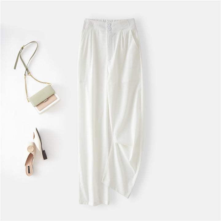 Damer Elegant Chino-byxor med hög midja och sidofickor Mirla-Eva Jonsson