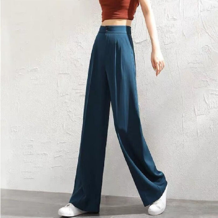 Damer Elegant Chino-byxor med hög midja och sidofickor Mirla-Eva Jonsson