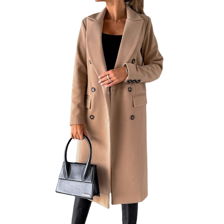 Damer Elegant Dubbelknäppt Kappa Mirla-Eva Jonsson