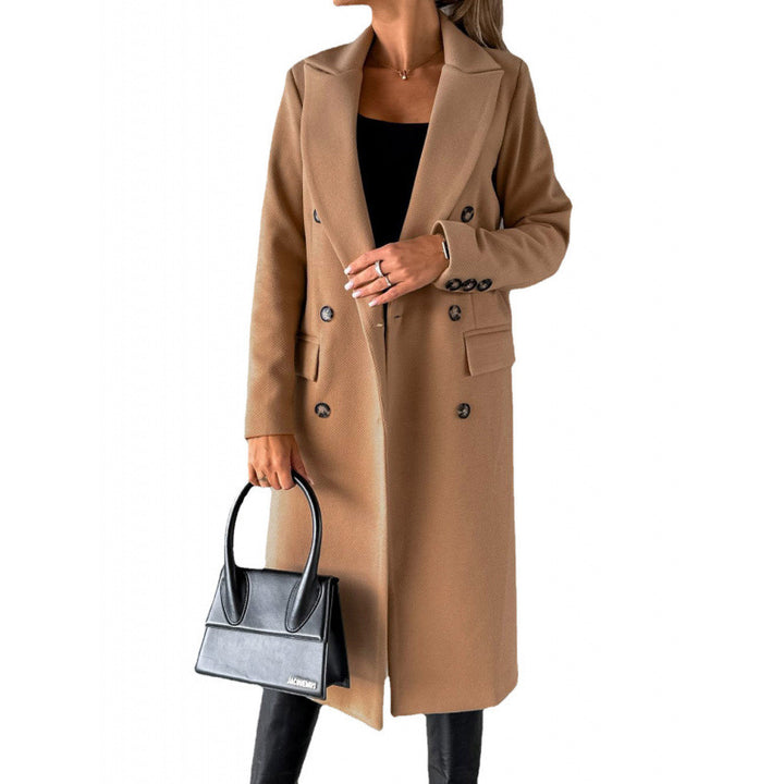 Damer Elegant Dubbelknäppt Kappa med högmodern passform Eva Jonsson-Eva Jonsson