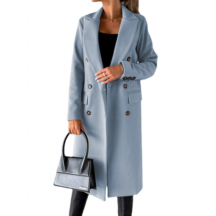 Damer Elegant Dubbelknäppt Kappa med högmodern passform Eva Jonsson-Eva Jonsson