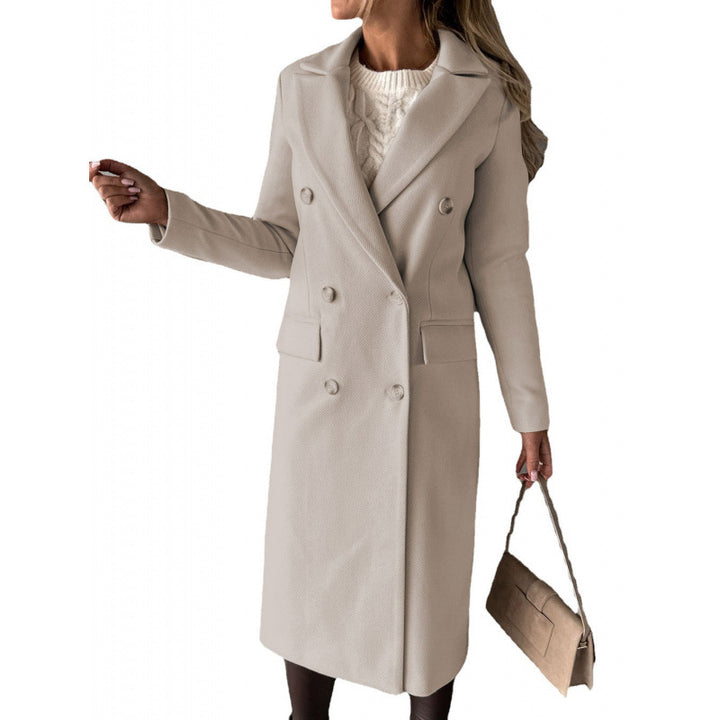 Damer Elegant Dubbelknäppt Kappa med högmodern passform Eva Jonsson-Eva Jonsson