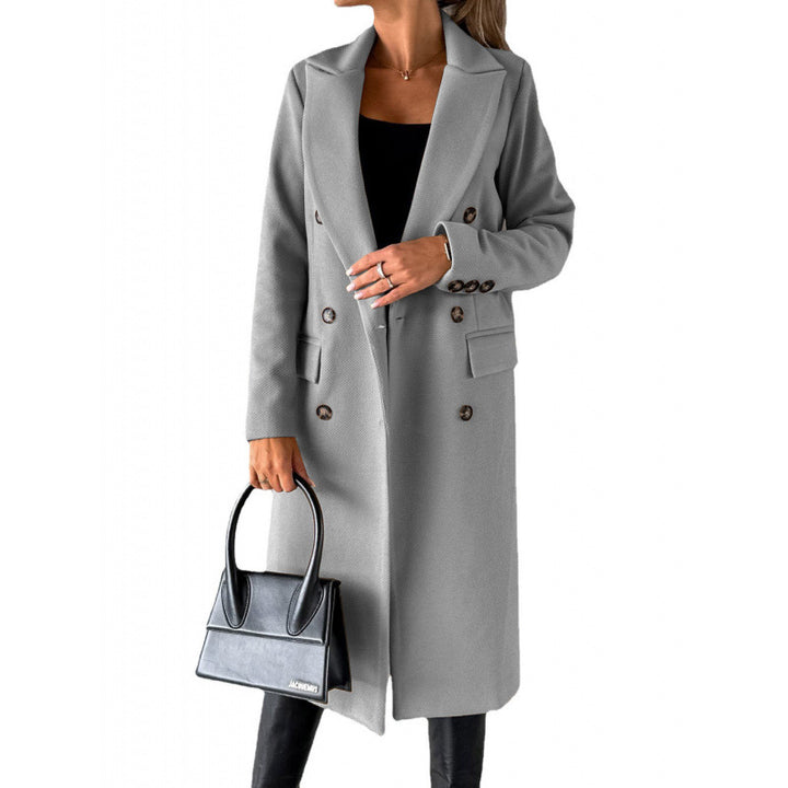 Damer Elegant Dubbelknäppt Kappa med högmodern passform Eva Jonsson-Eva Jonsson