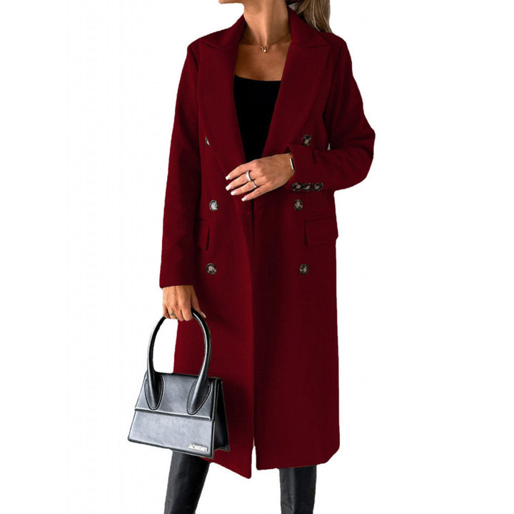Damer Elegant Dubbelknäppt Kappa med högmodern passform Eva Jonsson-Eva Jonsson