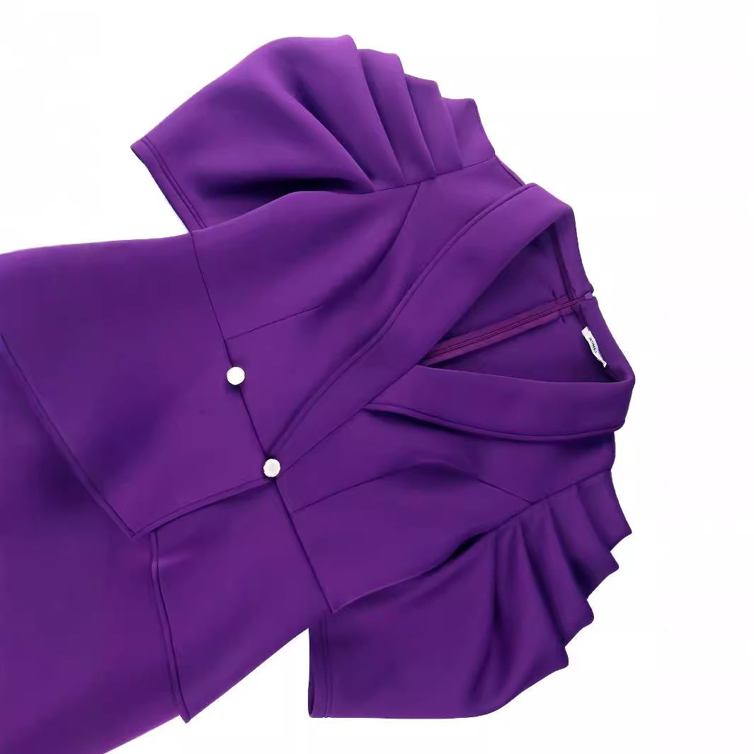 Damer Elegant Etuikläder med voluminösa puffärmar Mirla-Eva Jonsson