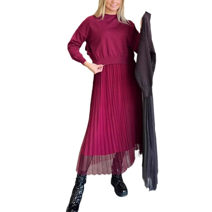 Damer Elegant Fållkjol- och Tröja Set Mirla-Eva Jonsson