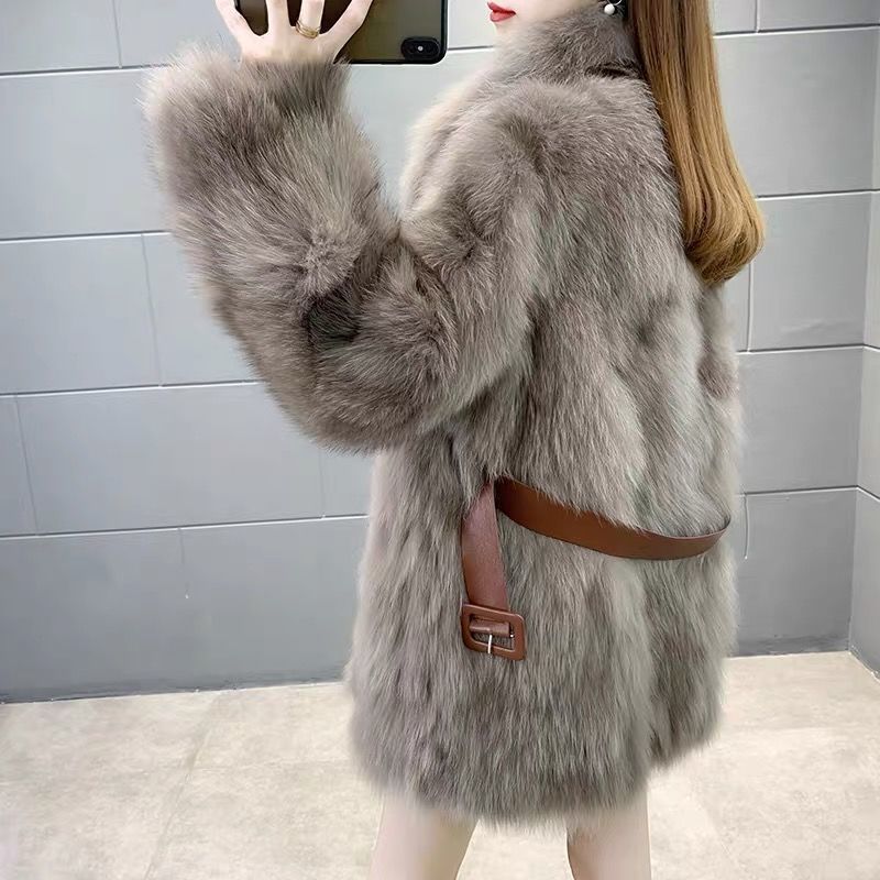 Damer Elegant Faux Fur Jacka Mirla-Eva Jonsson