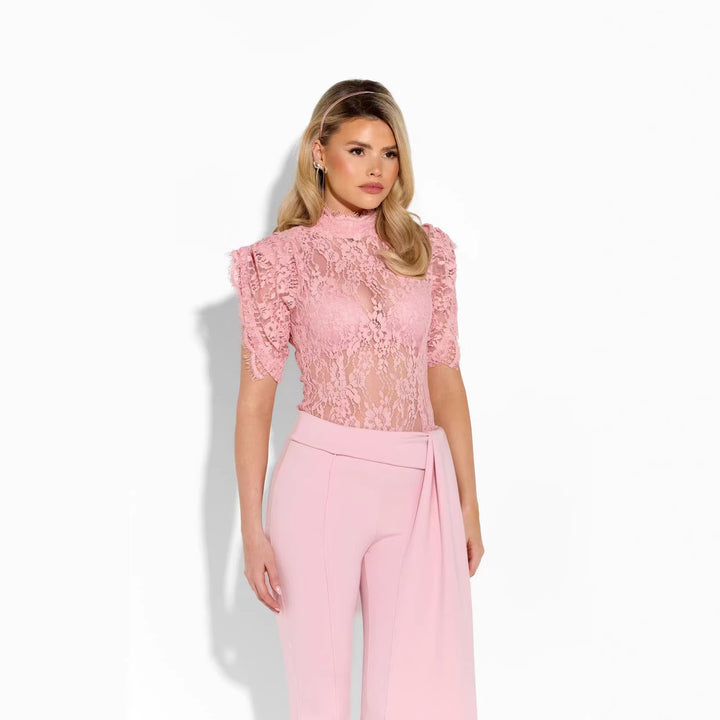 Damer Elegant Flared-byxor med sidodraperingseffekt Mirla-Eva Jonsson