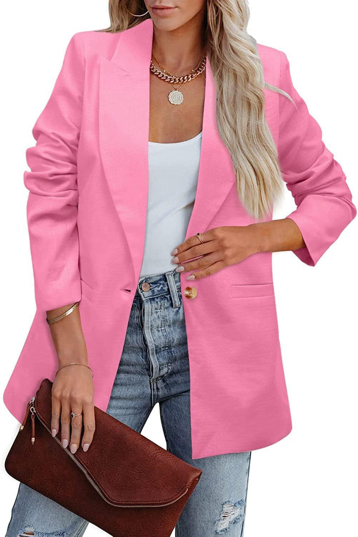 Damer Elegant Fritidsblazer med Avslappnad Snitt och Två Fickor Mirla-Eva Jonsson