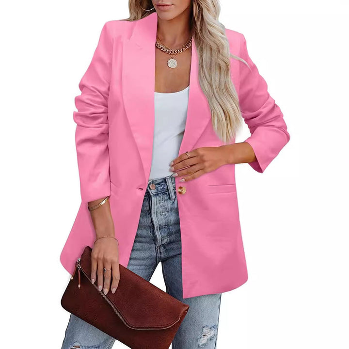 Damer Elegant Fritidsblazer med Avslappnad Snitt och Två Fickor Mirla-Eva Jonsson