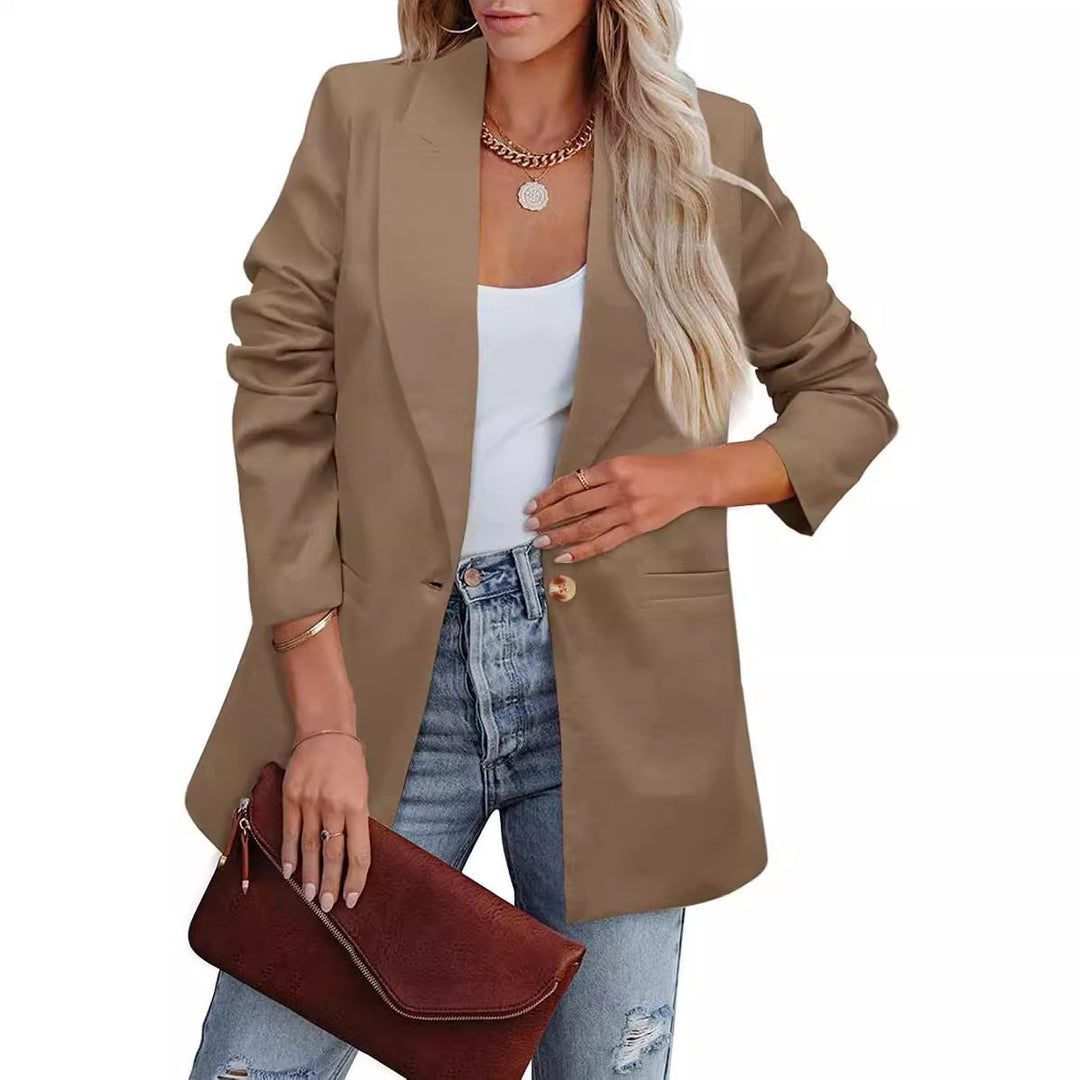 Damer Elegant Fritidsblazer med Avslappnad Snitt och Två Fickor Mirla-Eva Jonsson