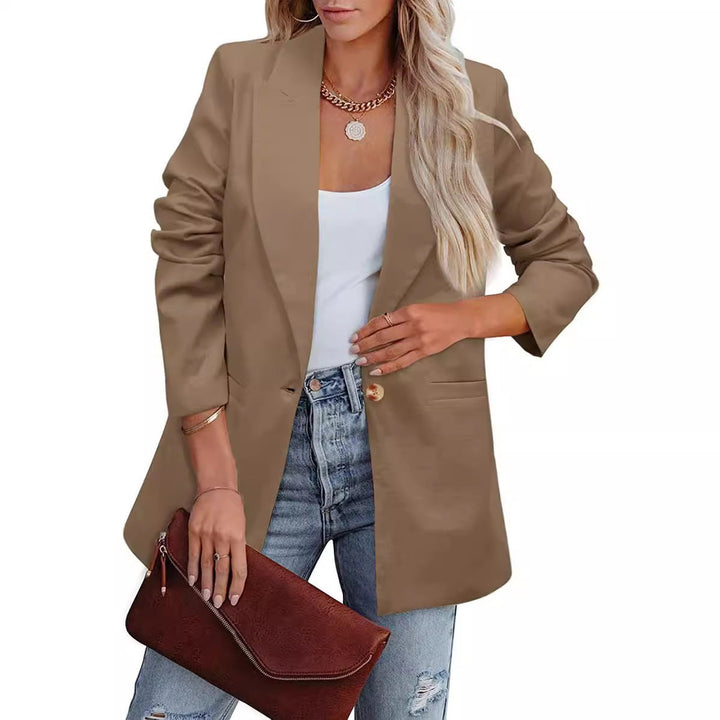 Damer Elegant Fritidsblazer med Avslappnad Snitt och Två Fickor Mirla-Eva Jonsson